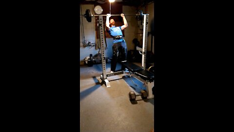 Overhead press 165 x 3