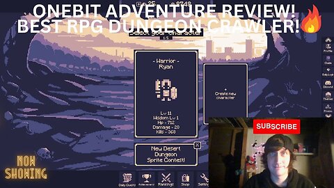 OneBit Adventure Rpg Review/Gameplay Reaction!