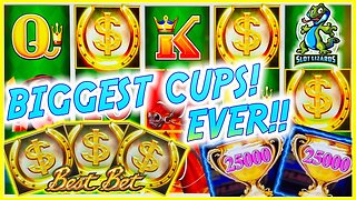 BIGGEST TROPHIES EVER! HUGE WIN COMEBACK! Lightning Link Best Wager