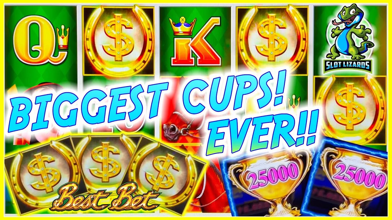 BIGGEST TROPHIES EVER! HUGE WIN COMEBACK! Lightning Link Best Wager