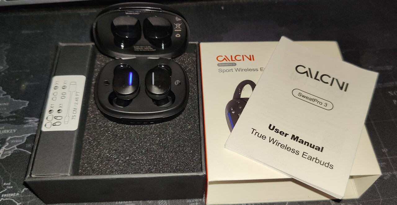 Calcini Wireless Bluetooth IPX8 Waterproof Earbuds