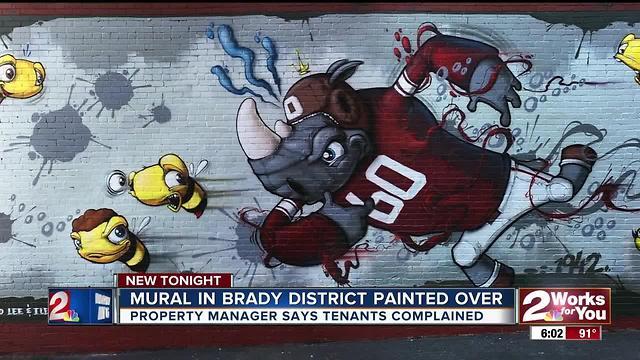 Brady District mural wiped away
