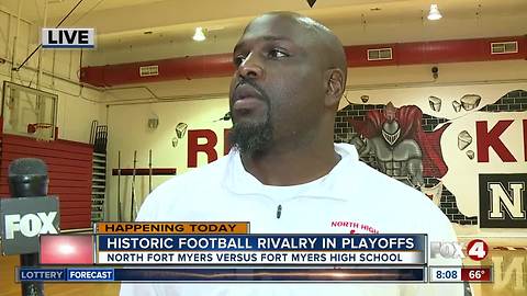 Historic football rivalry in high school playoffs - Interview with North Fort Myers head coach Earnest Graham