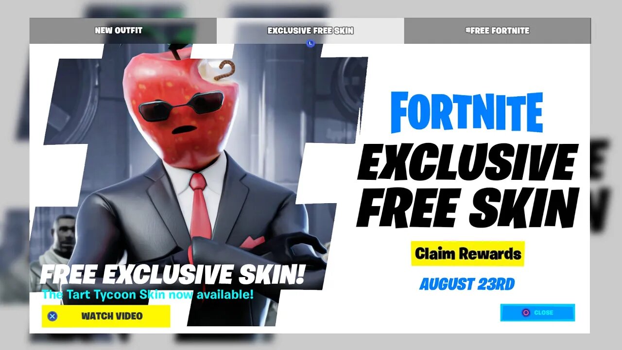 REDEEM THE FREE TART TYCOON SKIN NOW! (NEW)