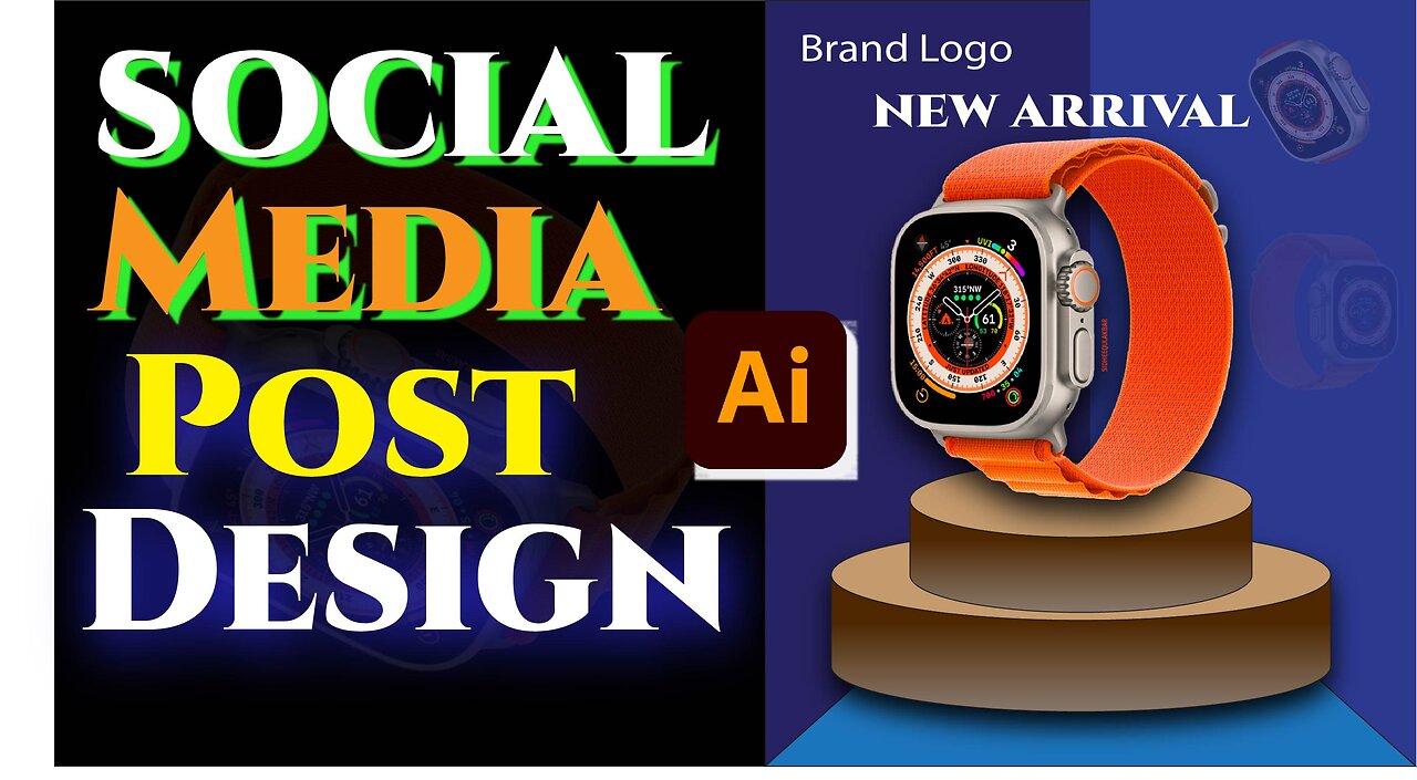 Social Media Post Design in Adobe Illustrator