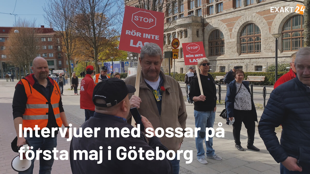 Intervjuer med sossar på första maj i Göteborg