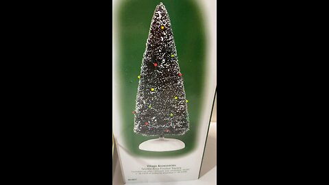 Mini-Vlog: Stop & Shop! Dept.56 Dickens Village: Twinkle Brite Frosted Topiary - Lighted Tree