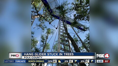 Hang glider crashes into Polk County swamp