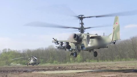 ★★★ Ka-52 and Mi-8AMTSh Helicopters in Action in Ukraine