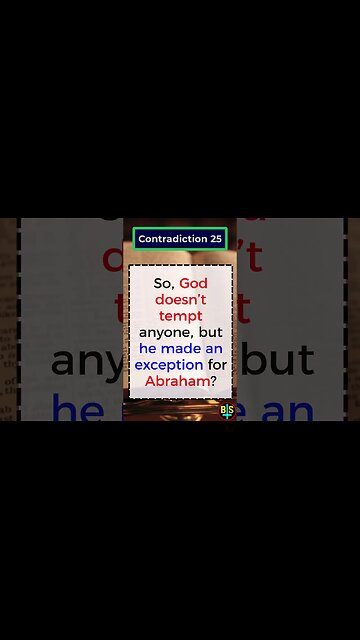 Contradiction 25 #shorts #religion #god #BibleFacts #ReligionDebate #atheist #dawkins #biblical