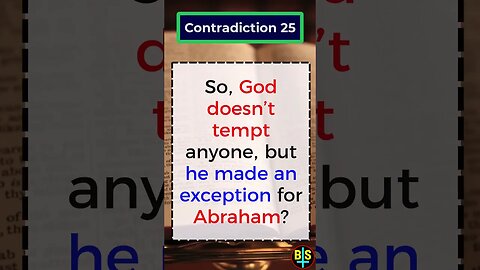 Contradiction 25 #shorts #religion #god #BibleFacts #ReligionDebate #atheist #dawkins #biblical