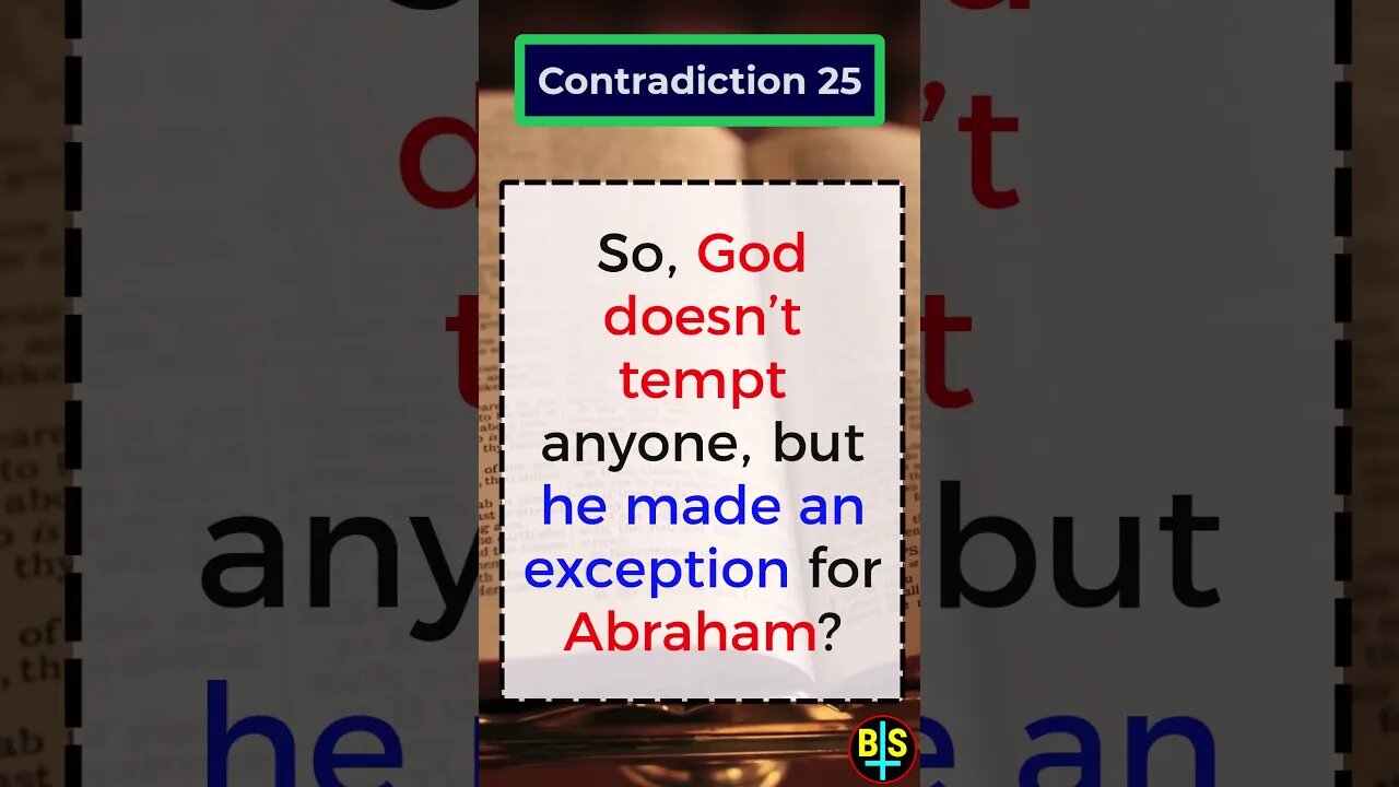Contradiction 25 #shorts #religion #god #BibleFacts #ReligionDebate #atheist #dawkins #biblical