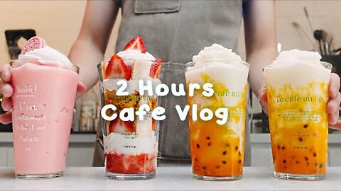 🍹When you're tired, heal with ASMR drinks/Relaxation during the week/Vlog/Cafe Vlog/ASMR