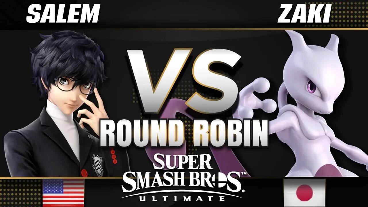 Salem (Joker) vs. Geki | Zaki (Mewtwo/Incineroar) - Smash Ultimate MVG Round-Robin