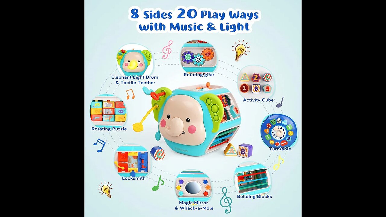 ANNUAL SALE! Montessori Baby Activity Cube Toddler Toys