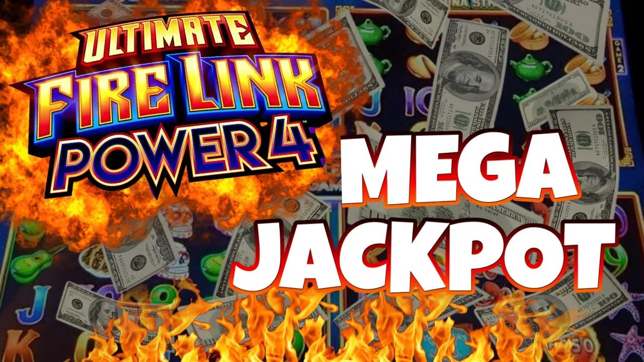 UNBELIEVABLE MEGA JACKPOT on FIRE LINK POWER 4 SLOT MACHINE! HIGH LIMIT LIVE SLOT PLAY AT CASINO