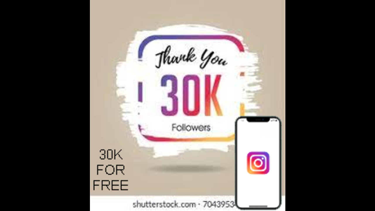 HOW TO GET 30K FOLLOWERS ON INSTAGRAM (FAST AND FREE)