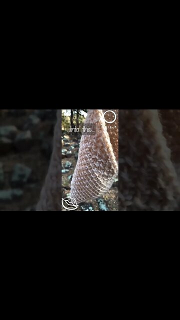 DIY Tunisian Crochet Bramble Basket: Upcycle Your Scrap Yarn and Decorate Your Walls