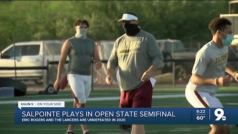 Salpointe football prepares to play Hamilton in the open semifinals