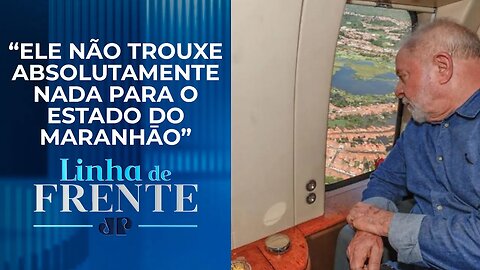 Lula sobrevoa regiões afetadas pelas chuvas no MA e volta a criticar Bolsonaro | LINHA DE FRENTE