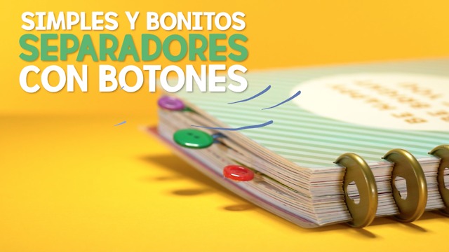 Simples y bonitos separadores con botones