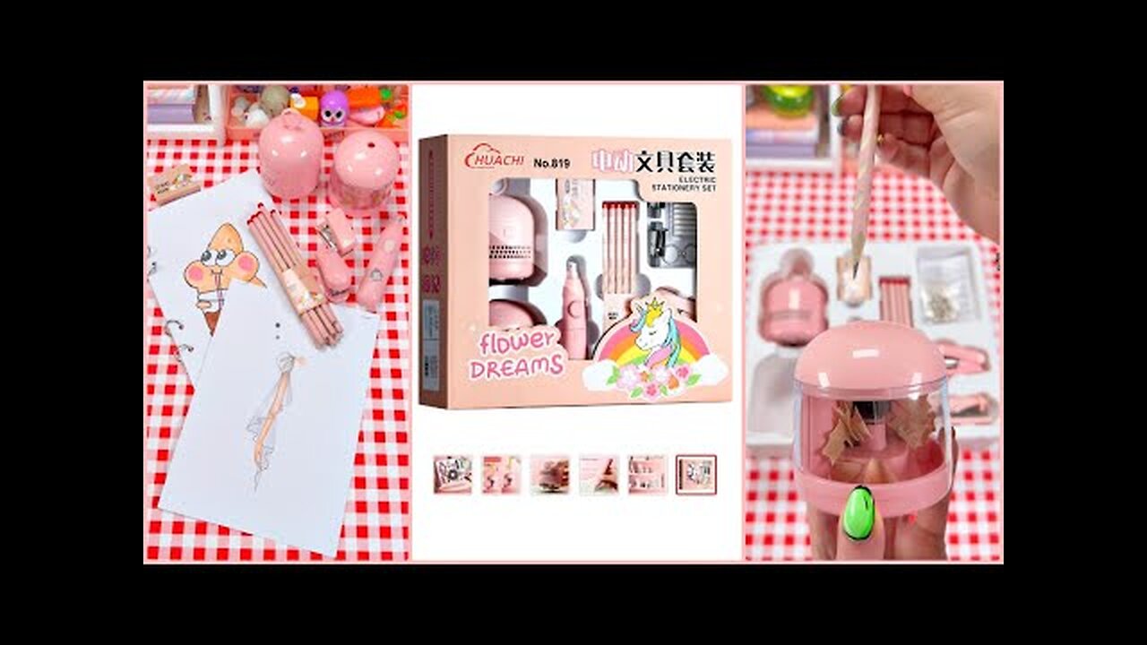 Unboxing Cute Stationary Set // Unicorn Stationary Set