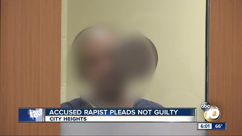 Accused City Heights rapist pleads not guilty