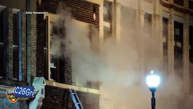 Fire guts apartment building in Plymouth