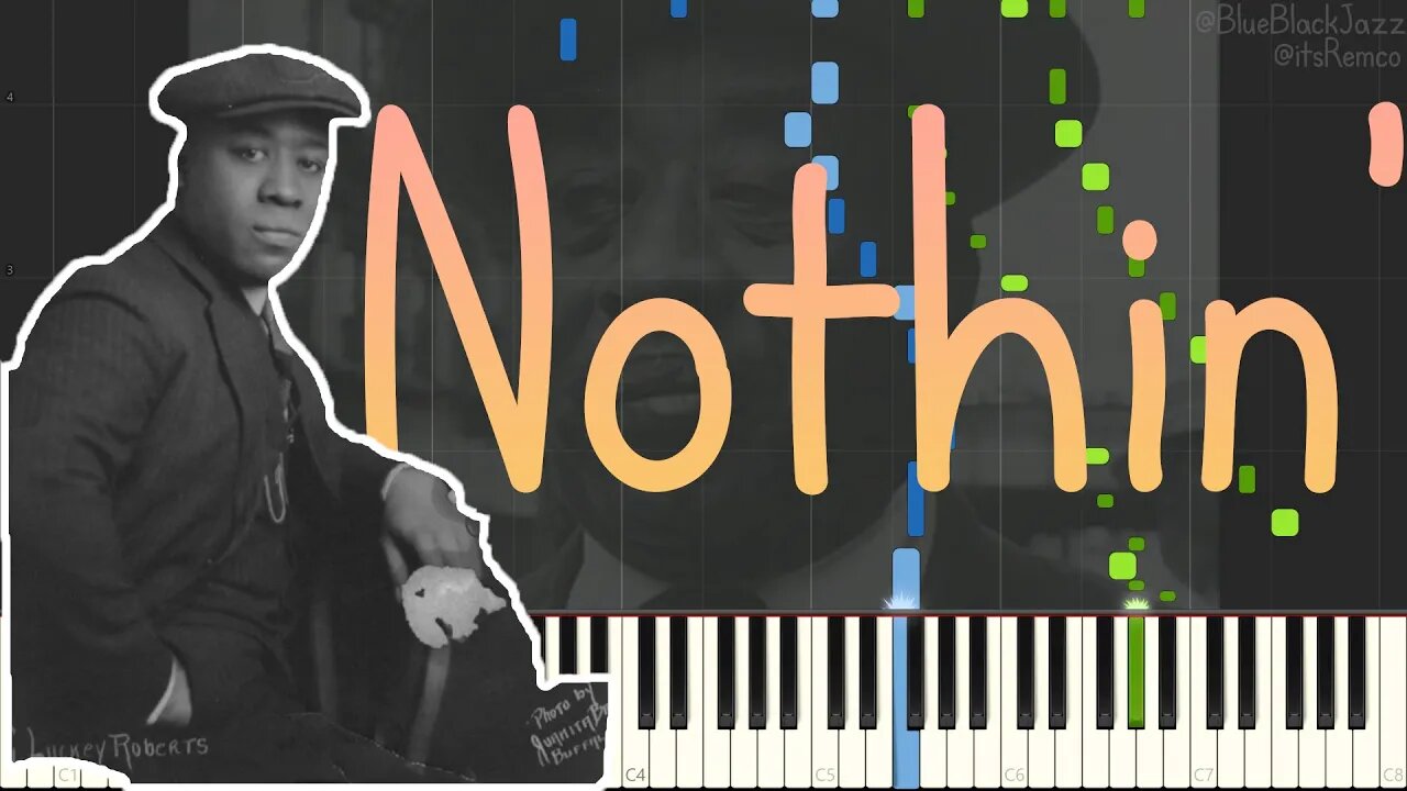 Charles Luckey Roberts - Nothin' 1958 (Fast Harlem Stride Piano Synthesia) [@BlueBlackJazz]