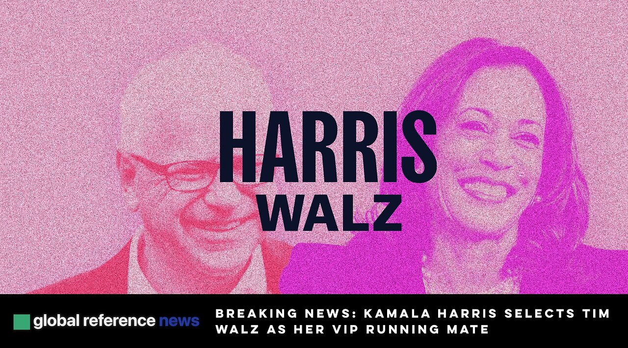 BREAKING NEWS: Kamala Harris selects Minnesota Governor Tim Walz as her VP running mate