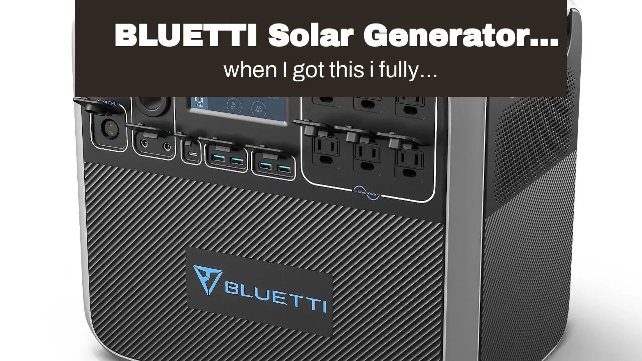 BLUETTI Solar Generator AC200MAX with 350W Solar Panel Included, 2048Wh Portable Power Station...