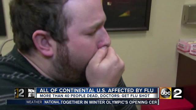 All of continental U.S. affected by flu