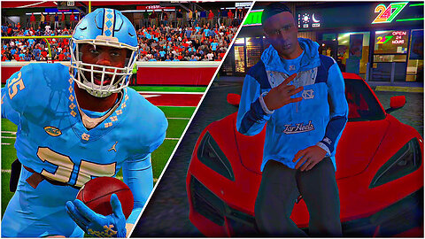 THE BEST COLLEGE FOOTBALL PLAYER JUST DROPPED $100K ON A NEW CAR (MADDEN 24 CFB MOD'S)