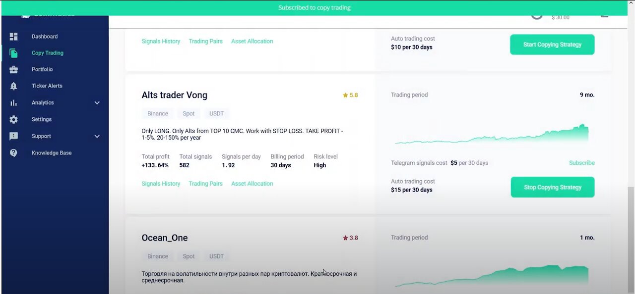 How to buy crypto with bank card on Binance and start earning by trading on automatic mode