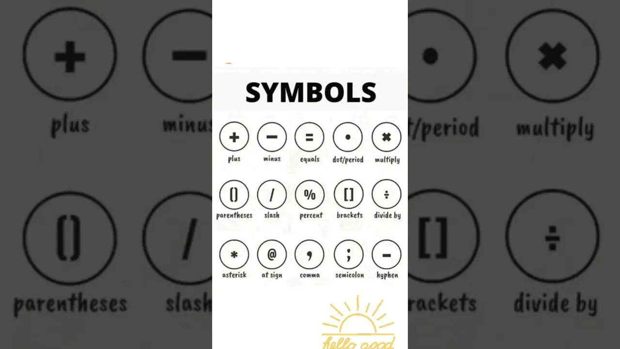 SYMBOL IN ENGLISH GRAMMAR
