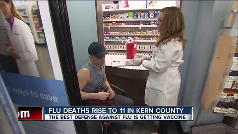 Flu death toll rises to 11 in Kern County