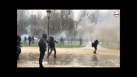 LIVE ! WAR ON STREETS IN BRUSSELS