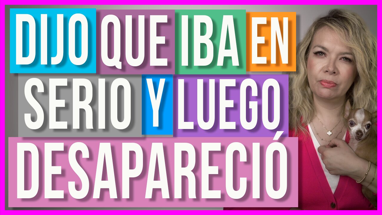 ¿Por qué desaparecen los hombres? | Dijo que quería algo serio...