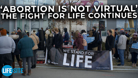 'Abortion is not virtual': Pro-lifers brave bitter cold to pray at Planned Parenthood.