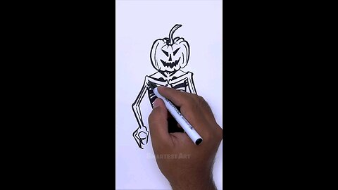 Time-lapse of my spooky cartoon ghost drawing for Halloween! 🖊️