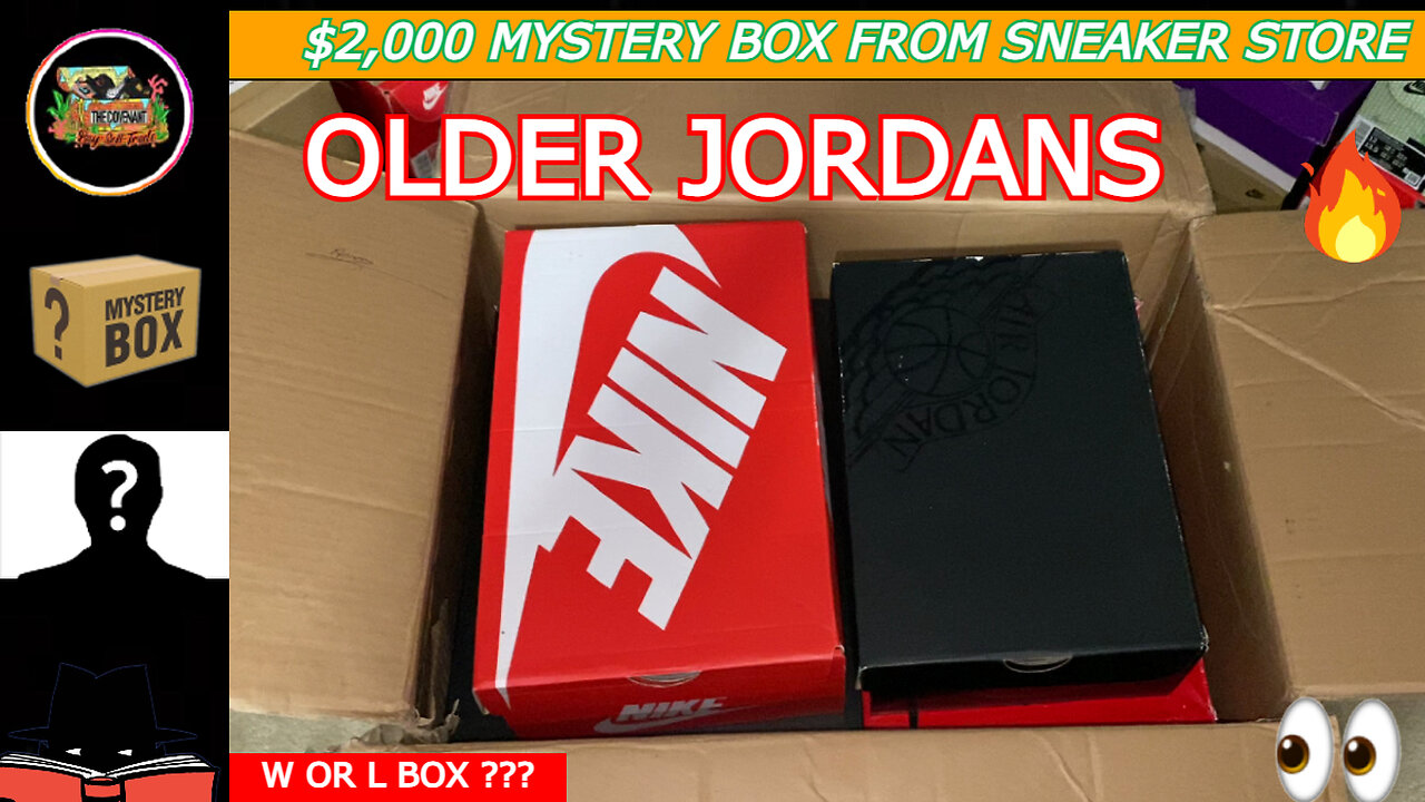 GOOD OLDER JORDANS in this $2,000 Mystery Box from the Sneaker Store the Covenant !