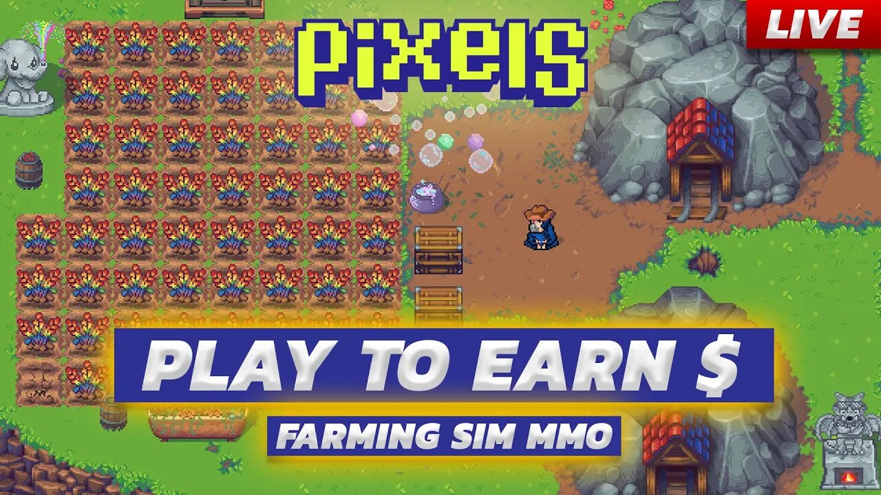 PLAY TO EARN FARMING SIMULATOR - PIXELS GAMEPLAY