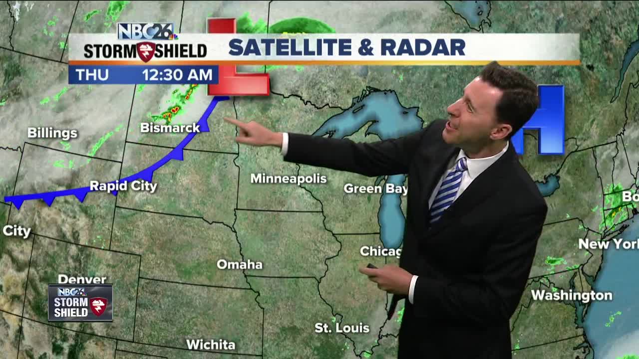 Michael Fish's NBC26 Storm Shield weather forecast