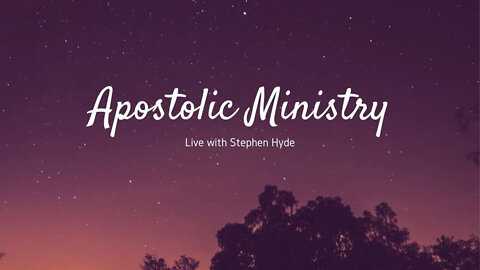 Apostolic Ministry - Live