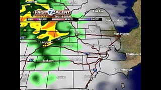 Sun today, rain ahead