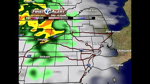 Sun today, rain ahead