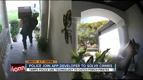 Tampa Police credits app for helping catch serial porch pirate