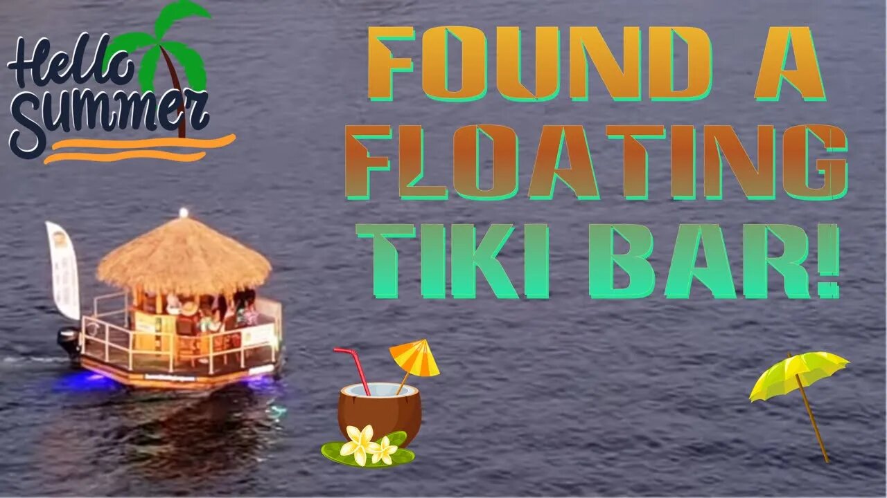 Found a Floating Tiki Bar in the Florida Keys!