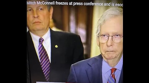 Mitch McConnell (144 Simple GEMATRIA) freezes during news conference…IS THE #9 SPEAKING?