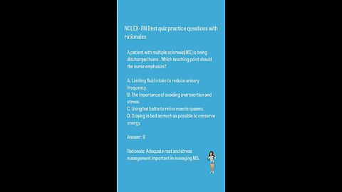 NCLEX-RN Professional standard quiz questions with rationals